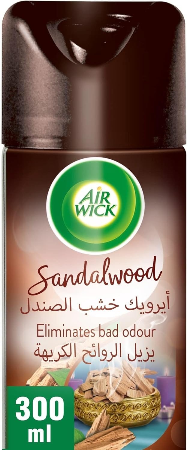 Air Wick Aerosol Air Freshener – Sandalwood Scent – 300ml | Odour Neutralizer Spray for Home, Office & More - Image 3