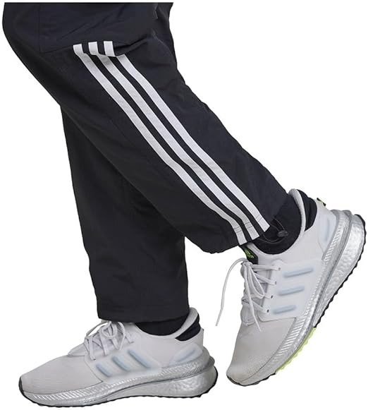 ADIDAS Street Jam Junior Cargo Pants – Loose Fit, Recycled Nylon, Adjustable Waist – White (13–14 Years) - Image 3