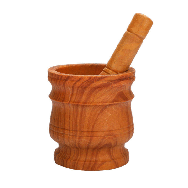 Wooden Mortar And Pestle Bowl 12 cm