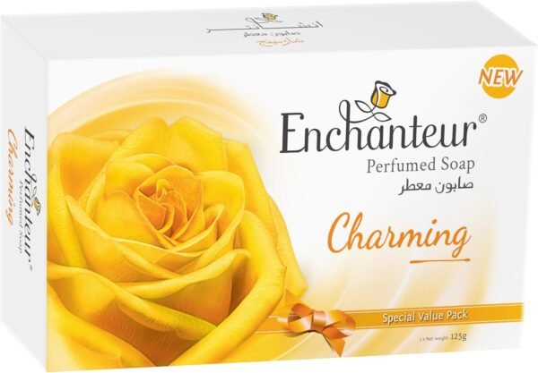Enchanteur Charming Soap With CitrUS And Cedarwood Extracts, 3X125 (Pack of 3) G