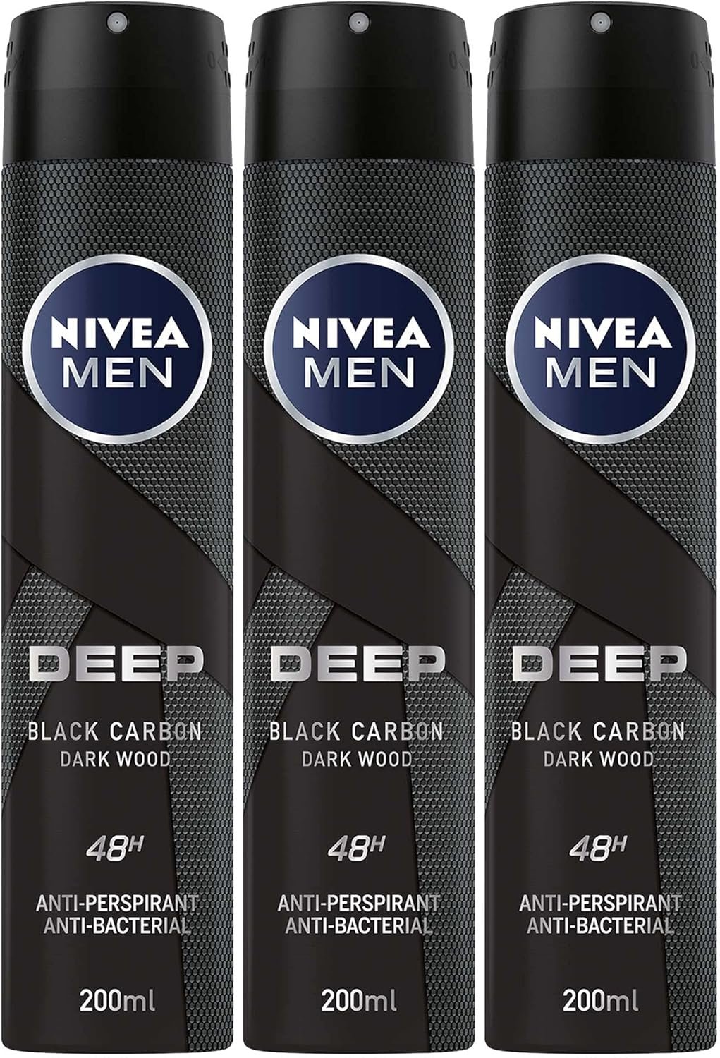 NIVEA MEN DEEP Dry & Clean Feel, Antiperspirant for Men, Antibacterial, Spray 150 ml