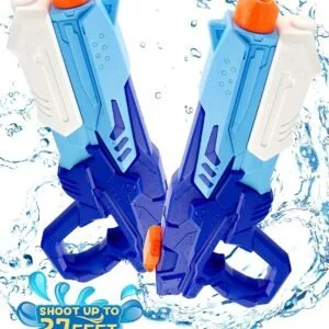 HOPOCO Water Gun Toys for Kids – 2 Pack 1200ML Powerful Water Blaster Set