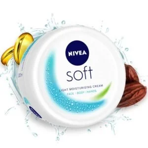 NIVEA Soft Light Moisturiser – 500ml | Enriched with Vitamin E & Jojoba Oil | Quick-Absorbing, Non-Greasy Cream for All Skin Types