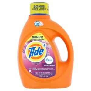 Tide + Febreze Spring & Renewal Detergent, 100 fl oz (52 Loads)