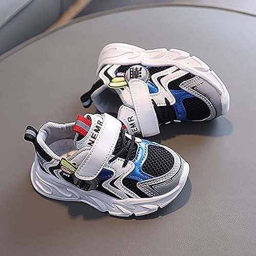 Toddler LED Light-Up Sneakers for Boys & Girls – Breathable PU High-Top Shoes with Zipper Closure (Ages 3–9)