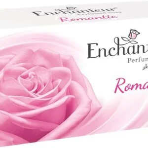Enchanteur Romantic soap with Roses & Jasmine extract, 3 x 125g  (Pack of 3)
